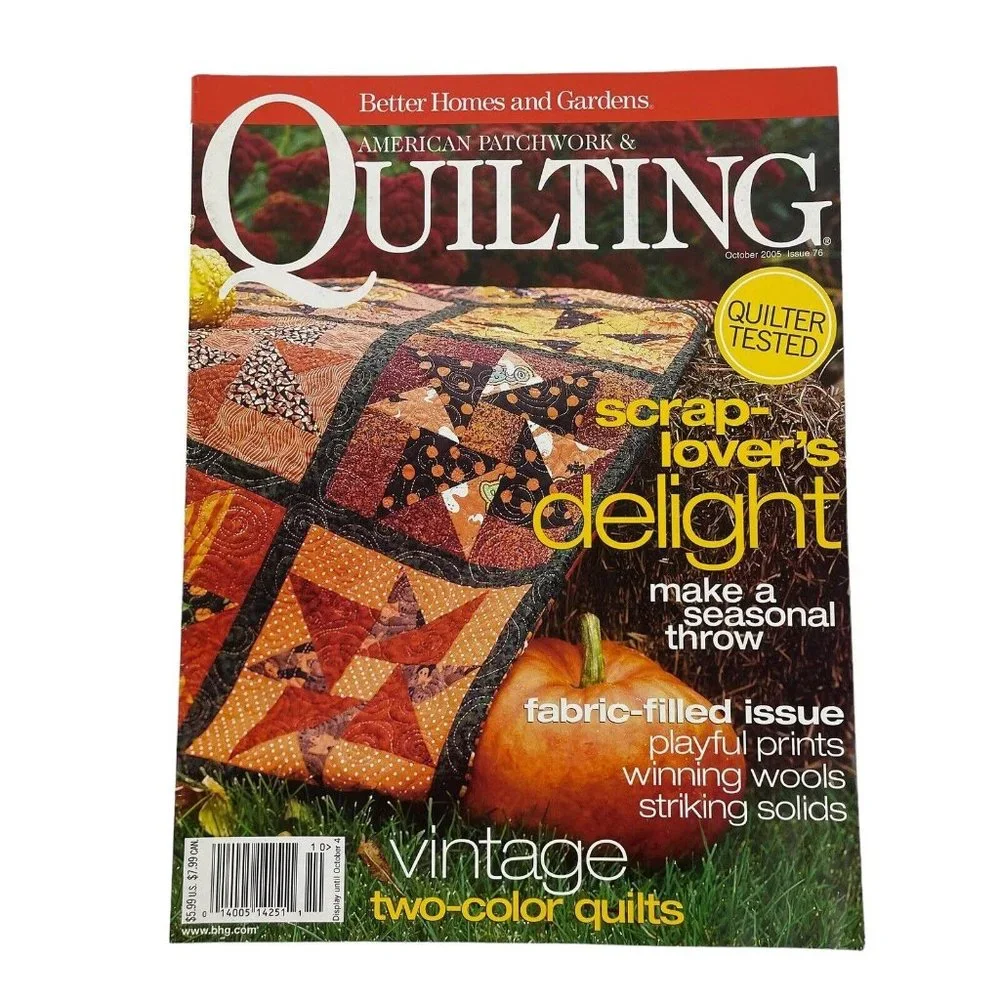 Better‎ Homes & Gardens American Patchwork & Quilting Magazines Full Year 2005